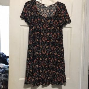 Floral tshirt dress